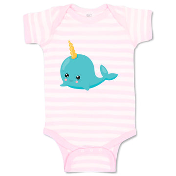 Baby Clothes Whale Unicorn Ocean Sea Life Baby Bodysuits Boy & Girl Cotton