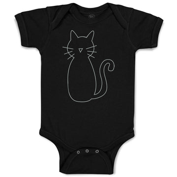 Baby Clothes Cat Mom Dad White Sits Baby Bodysuits Boy & Girl Cotton