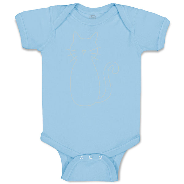 Baby Clothes Cat Mom Dad White Sits Baby Bodysuits Boy & Girl Cotton