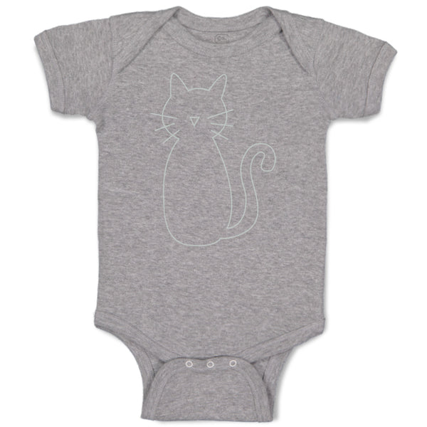 Baby Clothes Cat Mom Dad White Sits Baby Bodysuits Boy & Girl Cotton