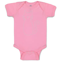 Baby Clothes Cat Mom Dad White Sits Baby Bodysuits Boy & Girl Cotton
