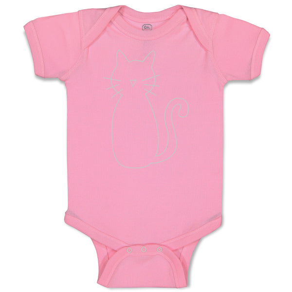 Baby Clothes Cat Mom Dad White Sits Baby Bodysuits Boy & Girl Cotton