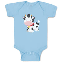 Baby Clothes Cow Bell Farm Baby Bodysuits Boy & Girl Newborn Clothes Cotton