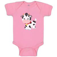 Baby Clothes Cow Bell Farm Baby Bodysuits Boy & Girl Newborn Clothes Cotton
