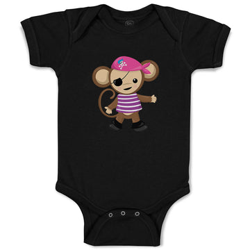 Baby Clothes 1 Eye Monkey Pirate Safari Baby Bodysuits Boy & Girl Cotton