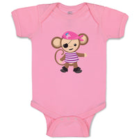 Baby Clothes 1 Eye Monkey Pirate Safari Baby Bodysuits Boy & Girl Cotton