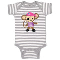 Baby Clothes 1 Eye Monkey Pirate Safari Baby Bodysuits Boy & Girl Cotton