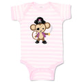 Baby Clothes 1 Eye Monkey Captain Safari Baby Bodysuits Boy & Girl Cotton