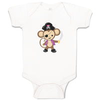 Baby Clothes 1 Eye Monkey Captain Safari Baby Bodysuits Boy & Girl Cotton