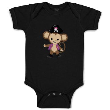 Baby Clothes Monkey Captain Safari Baby Bodysuits Boy & Girl Cotton