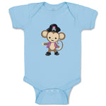 Baby Clothes Monkey Captain Safari Baby Bodysuits Boy & Girl Cotton