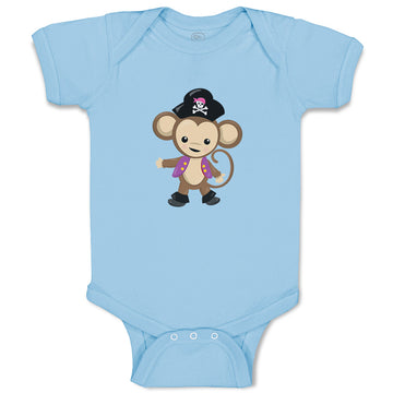 Baby Clothes Monkey Captain Safari Baby Bodysuits Boy & Girl Cotton