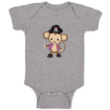 Baby Clothes Monkey Captain Safari Baby Bodysuits Boy & Girl Cotton