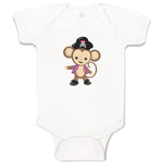 Baby Clothes Monkey Captain Safari Baby Bodysuits Boy & Girl Cotton