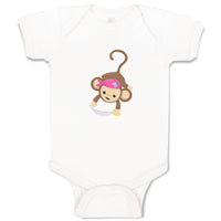 Baby Clothes Monkey Pirate Sword Safari Baby Bodysuits Boy & Girl Cotton