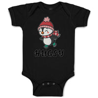 Baby Clothes Cute Hugsy Penguin on Scarf and Cap Ice Skating Sport Cotton