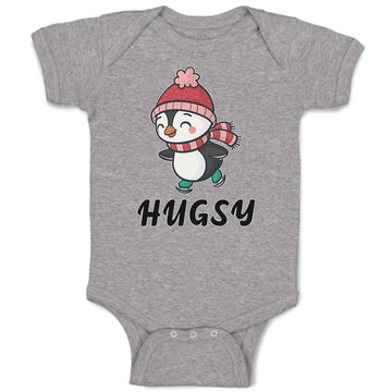 Baby Clothes Cute Hugsy Penguin on Scarf and Cap Ice Skating Sport Cotton