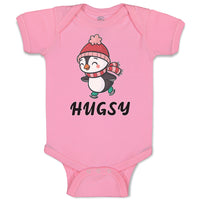 Baby Clothes Cute Hugsy Penguin on Scarf and Cap Ice Skating Sport Cotton