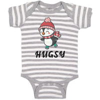 Baby Clothes Cute Hugsy Penguin on Scarf and Cap Ice Skating Sport Cotton