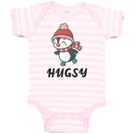 Cute Hugsy Penguin on Scarf and Cap Ice Skating Sport