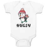 Baby Clothes Cute Hugsy Penguin on Scarf and Cap Ice Skating Sport Cotton