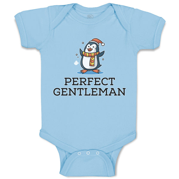 Baby Clothes Perfect Gentleman Penguin Waterbird Christmas Costume Scarf and Cap