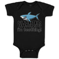 Baby Clothes Warning I'M Teething! Shark Humour Marine Fish Baby Bodysuits