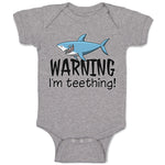 Warning I'M Teething! Shark Humour Marine Fish