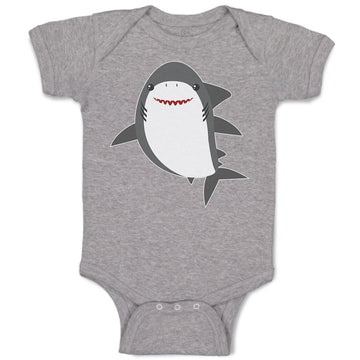 Baby Clothes Marine Fish Shark and Toothlike Scale Baby Bodysuits Cotton