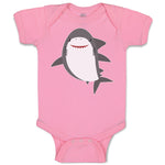 Baby Clothes Marine Fish Shark and Toothlike Scale Baby Bodysuits Cotton