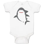 Baby Clothes Marine Fish Shark and Toothlike Scale Baby Bodysuits Cotton