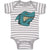 Baby Clothes Angry Shark Cartoon Head Toothy Logo Baby Bodysuits Cotton