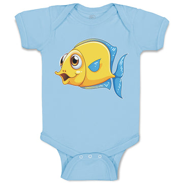 Baby Clothes Golden Koi Freshwater Fish Aquarium Baby Bodysuits Cotton
