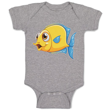 Baby Clothes Golden Koi Freshwater Fish Aquarium Baby Bodysuits Cotton