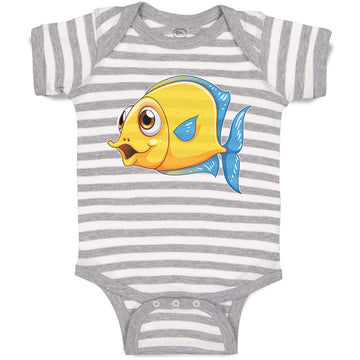 Baby Clothes Golden Koi Freshwater Fish Aquarium Baby Bodysuits Cotton