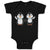 Baby Clothes Little Twin Penguins Sibling Flightless Bird Baby Bodysuits Cotton