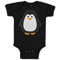 Baby Clothes Cute Aquamarine Fatty Penguin Gesture Baby Bodysuits Cotton