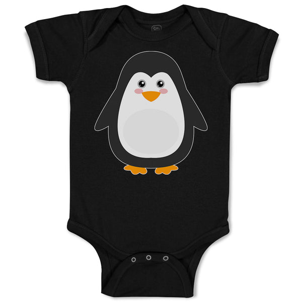 Baby Clothes Cute Aquamarine Fatty Penguin Gesture Baby Bodysuits Cotton