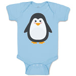 Baby Clothes Cute Aquamarine Fatty Penguin Gesture Baby Bodysuits Cotton