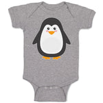 Baby Clothes Cute Aquamarine Fatty Penguin Gesture Baby Bodysuits Cotton