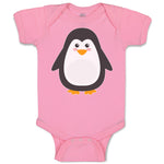 Baby Clothes Cute Aquamarine Fatty Penguin Gesture Baby Bodysuits Cotton