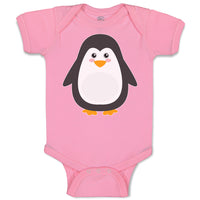 Baby Clothes Cute Aquamarine Fatty Penguin Gesture Baby Bodysuits Cotton