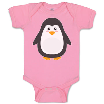 Baby Clothes Cute Aquamarine Fatty Penguin Gesture Baby Bodysuits Cotton