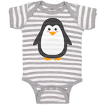 Baby Clothes Cute Aquamarine Fatty Penguin Gesture Baby Bodysuits Cotton