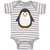 Baby Clothes Cute Aquamarine Fatty Penguin Gesture Baby Bodysuits Cotton