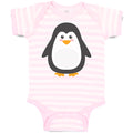 Baby Clothes Cute Aquamarine Fatty Penguin Gesture Baby Bodysuits Cotton