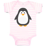 Baby Clothes Cute Aquamarine Fatty Penguin Gesture Baby Bodysuits Cotton