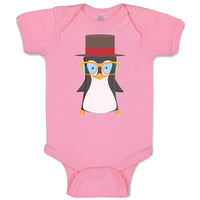 Baby Clothes Aquamarine Penguin on Hat with Sunglass Costume Baby Bodysuits