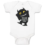 Baby Clothes Scaring Aargh!! I'Ll You'Re Cute Silhouette Spooky Baby Bodysuits