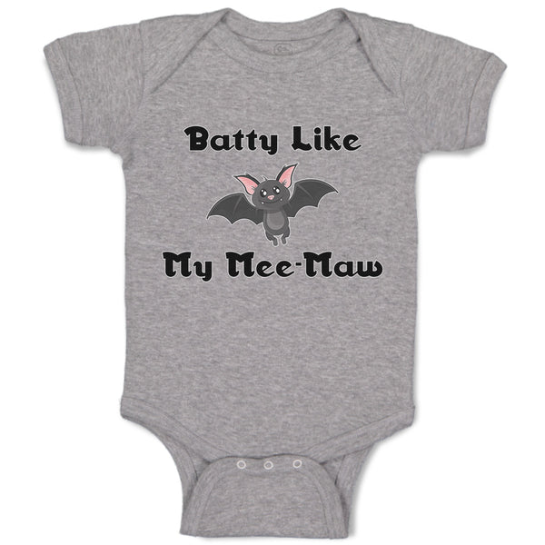 Baby Clothes Pipistrelle Batty like My Mee-Maw Flying at Night Baby Bodysuits